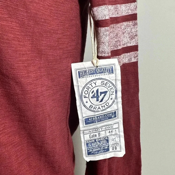 47 Brand Women's Long Sleeve Shirt top Cotton Size Large - Picture 5 of 5